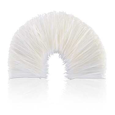 Boacua 8 Inch Zip Cable Ties 1000 Pieces SelfLocking Premium Nylon Cable Wire TiesHeavy Duty White for Indoor and Outdoor by