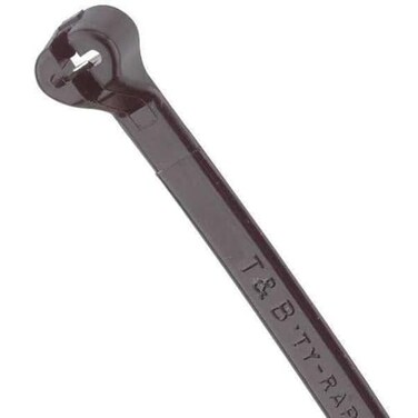 ThomasBetts Thomas Betts TY25MX Cable Tie 50lb 7 Ultraviolet Resistant Black Nylon with Stainless Steel Locking Device Bulk Pack 1000 Pack