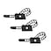 RayTour 25 Pieces Desk Wire Organizer Cable Ties Zip Ties Adhesive Cord Clips Cable Management Cord Keeper Desk Wire Management