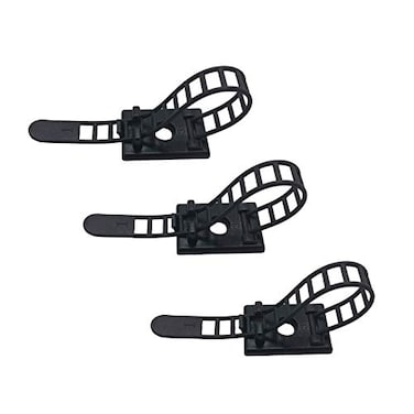 RayTour 25 Pieces Desk Wire Organizer Cable Ties Zip Ties Adhesive Cord Clips Cable Management Cord Keeper Desk Wire Management