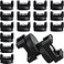 Yookeer 15 Pcs Magnetic Zip Tie Mount Base Black Magnetic Cable Clips Wire Holder Multipurpose Cable Ties Management Base Electrical Supplies for Wire 22 mm