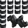 Yookeer 15 Pcs Magnetic Zip Tie Mount Base Black Magnetic Cable Clips Wire Holder Multipurpose Cable Ties Management Base Electrical Supplies for Wire 22 mm