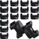 Yookeer 15 Pcs Magnetic Zip Tie Mount Base Black Magnetic Cable Clips Wire Holder Multipurpose Cable Ties Management Base Electrical Supplies for Wire 22 mm