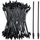 Niteguy 80 Pack Nylon Push Mount Cable Zip Tie 83x018 Heavy Duty Nylon Push Mount Self Locking UV Resistant Assortment for Indoor Wire Tying Black