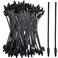Niteguy 80 Pack Nylon Push Mount Cable Zip Tie 83x018 Heavy Duty Nylon Push Mount Self Locking UV Resistant Assortment for Indoor Wire Tying Black