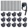 TKGKHK 15pcs Magnetic Cable Zip Tie Base Wire Cable Holder Cable Ties Mount Wire Clips Cable Management Base Organization Multipurpose for Cable Wire Holder Clip Black