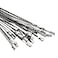 OFFO Metal Zip Ties 118 in Chain Link fence Ties Premium Heavy Duty Stainless Steel Wire Multifunctional Locking Exhaust Wrap Flexible Durable 30 PCS