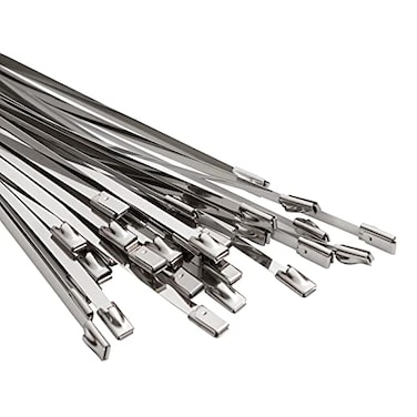OFFO Metal Zip Ties 118 in Chain Link fence Ties Premium Heavy Duty Stainless Steel Wire Multifunctional Locking Exhaust Wrap Flexible Durable 30 PCS