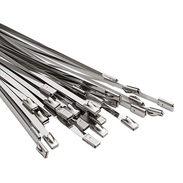 OFFO Metal Zip Ties 158 in Premium Heavy Duty Stainless Steel Wire Multifunctional Locking Exhaust Wrap Flexible Durable 30 PCS