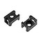 uxcell Cable Tie Mount Base Saddle Type Wire Holder Nylon 52mm Hole Width Black 100Pcs