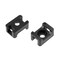 uxcell Cable Tie Mount Base Saddle Type Wire Holder Nylon 52mm Hole Width Black 100Pcs