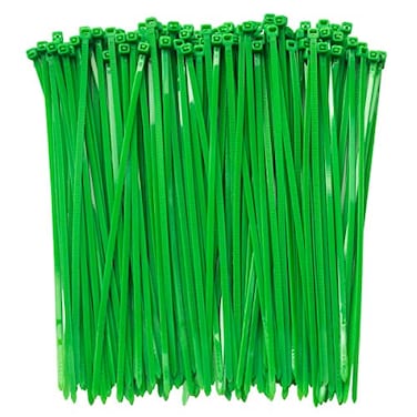 MILEKE 8 Inch Clear Zip Ties Tying Length 67 300pcs Nylon Cable TiesHeavy Duty Cord Strap GREEN