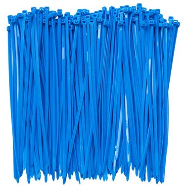 MILEKE 8 Inch Clear Zip Ties Tying Length 67 300pcs Nylon Cable TiesHeavy Duty Cord Strap BLUE