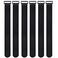 Cacturism 2 x 48 Inch Hook and Loop Cable Tie 6 Pack Heavy Duty Adjustable Fastening Adhesive Cinch Strap with Plastic Dring Buckle MultiPurpose Reusable Cord Organizer by