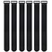 Cacturism 2 x 48 Inch Hook and Loop Cable Tie 6 Pack Heavy Duty Adjustable Fastening Adhesive Cinch Strap with Plastic Dring Buckle MultiPurpose Reusable Cord Organizer by