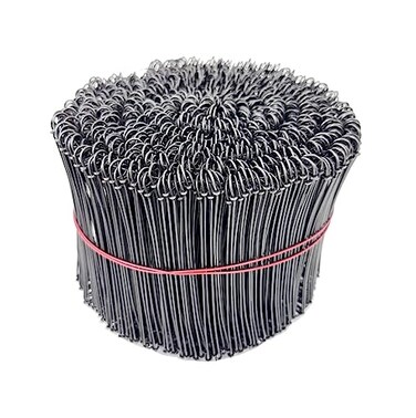 Zeluga 23270 6in 16 Gauge 1000 Pc Black Annealed Steel Double Loop Reinforcement Cable Rebar Wire Ties