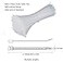 NewMainOne Self Locking Nylon Cable Zip Ties4 6 8 10 12 InchesWidth 016inch500Pcs HeavyDuty Wire Tie Wraps for HomeOfficeGardenGarageWorkshop White