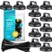 Hatsbi Magnetic Cable Zip Tie Mounts Black 12 Pack Includes 12 Black Cable Zip Ties Ideal for Cable Management