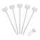 Amgate Write on Tags Wire Zip Ties Cable Mark Tags Nylon Power Marking Label 300Pcs