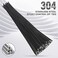 WORKTOOL Black Metal Zip Ties Heavy Duty Stainless Steel Cable Ties 158 Long 304 Locking Multi Cable Metal Wrap Wire Ties 40pcs for Automotive Repair
