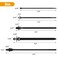 GOOACC Push Mount Cable Zip Ties Heavy Duty Nylon Push Mount 5 Most Popular Sizes Self Locking Cable Strap Assortment for Indoor Outdoor Wire Tying Construction Auto ect 160 Pcs