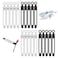 UMUST 20pcs Silicone Cable TiesReusable Cable Management Organizer Wire TiesTravel Cord TiesCord Organizer for Bundling Cable Cords in HomeOfficeKitchenSchoolWhite Black