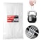 REZOSY White Zip Ties 12 Inch 100 Pack Clear Tensile Strength 50 lbs UV Resistant Industrial Cable Ties Self Locking Zipties Wire Ties Wrap Indoor Outdoor Use for Fence Garage Camping