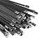 OFFO Black Metal Zip Ties 95 PCS 118 in Ties Premium Heavy Duty Stainless Steel Wire Multifunctional Locking Exhaust Wrap Flexible Durable