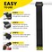 Rip-Tie RIPTIE 1 x 65 RipLock CableWrap Cable Tie Perfect for Heavy Duty Cables 10 Pack Black