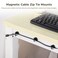 Tideme Magnetic Cable Zip Tie Mounts 50 Pcs Magnets with 200 Pcs Cable Zip Ties Multipurpose Magnetic Cable Holder for Cable Management Wire Management Bases Wire Cable Clips