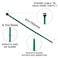 KINGLAKE GARDEN Green Zip Ties 6 Inch 3MM 300 Pack 18 Lbs Green Nylon TiesPremium Plastic Wire Ties for Indoor and Outdoor
