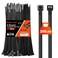 Rythcraft Zip Ties Heavy Duty 12 inchVShaped Toothed Double Sided With 200 LBS Tensile Strength Cable Ties Extra Large Wire Ties Adjustable Nylon Tie Wraps for Indoor Outdoor Patented Design80 Pack Bl