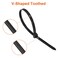 Rythcraft Zip Ties Heavy Duty 12 inchVShaped Toothed Double Sided With 200 LBS Tensile Strength Cable Ties Extra Large Wire Ties Adjustable Nylon Tie Wraps for Indoor Outdoor Patented Design80 Pack Bl