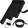 NAYZWOK 70pcs Cable Ties Reusable Black Wire Ties Cable Management Cord Ties Reusable for Electronics Hook and Loop Cable Ties for Computer 4 6 8 Inch