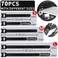 NAYZWOK 70pcs Cable Ties Reusable Black Wire Ties Cable Management Cord Ties Reusable for Electronics Hook and Loop Cable Ties for Computer 4 6 8 Inch