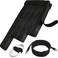 NAYZWOK 70pcs Cable Ties Reusable Black Wire Ties Cable Management Cord Ties Reusable for Electronics Hook and Loop Cable Ties for Computer 4 6 8 Inch