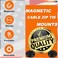 CANAANIN Magnet Zip Tie Mount Magnetic Zip Ties Mount Clips Base Holder Strong Multipurpose Wire Cable Holder Mount Wire Clips Management for Home Office Marine Electrical Wiring Black 24 Piece