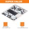 Rythcraft 30 Pack 2 inch Zip Tie Adhesive Mounts Self Adhesive Cable Tie Base Holders with MultiPurpose Tie wire clips with screw holeAnchor stick on wire holder with 8 inch zip ties BlackWhite