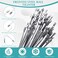 LEIFIDE 500 Pcs Metal Zip Ties 304 Stainless Steel Zip Ties Heavy Duty Self Locking 220 Pound Tensile Strength Cable Suitable for Exhaust Wrapping Fence Outdoor Workshop Canopy59 Inch