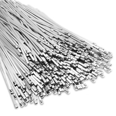 LEIFIDE 500 Pcs Metal Zip Ties 304 Stainless Steel Zip Ties Heavy Duty Self Locking 220 Pound Tensile Strength Cable Suitable for Exhaust Wrapping Fence Outdoor Workshop Canopy59 Inch