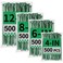 Yakobela Green Zip Ties Assorted Sizes 46812 2000 Pack Cable Ties UV Resistant for Garden Plants Fence Holiday Lights
