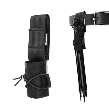 Homakover Zip Tie Organizer Large Capacity Cable Tie Holder with Adjustable Belt Loop Pocket Universal Zip Tie Organizer Band for Cable Arrangement Heavy Duty Wire Tie Keeper for Easy and Neat Organiz