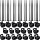 Yookeer 180 Pieces Magnetic Zip Tie Mount Multipurpose Cable Holder Magnets Magnetic Wire Management Bases with Heavy Duty Zip Mount Nylon Cable Ties in Total 22mm