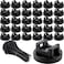 Yookeer 180 Pieces Magnetic Zip Tie Mount Multipurpose Cable Holder Magnets Magnetic Wire Management Bases with Heavy Duty Zip Mount Nylon Cable Ties in Total 31mm