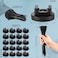 Yookeer 180 Pieces Magnetic Zip Tie Mount Multipurpose Cable Holder Magnets Magnetic Wire Management Bases with Heavy Duty Zip Mount Nylon Cable Ties in Total 31mm