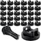 Yookeer 180 Pieces Magnetic Zip Tie Mount Multipurpose Cable Holder Magnets Magnetic Wire Management Bases with Heavy Duty Zip Mount Nylon Cable Ties in Total 31mm