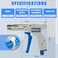 Yangoutool Zip Tie Tool Continuously Adjustable Cable Tie Gun for Fastening and Cutting Nylon Zip Ties Fit 4mm to 12mm Wide 1mm to 2mm Thick Nylon Ties