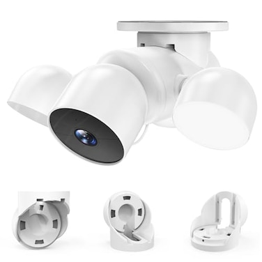MSAFF Eave Mount for Google Nest Cam with Floodlight Outdoor Camera ABS Stability Protective Case Google Nest Flood Light Camera Outdoor Eave Mount