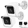 PEF Mount for AllNew Wyze Cam V4 and V3 Weatherproof Protective Cover and 360 Degree Adjustable Wall Mount Solid Housing for Wyze V4 and V3 Outdoor Indoor Smart Home Camera System White 2 Pack