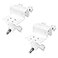 OkeMeeo Gutter Mount for eufyCam 2C2C Pro3Cfor Arlo EssentialPro 5SPro 3Ultra 2 and More Security Camera with Standard 14 Screw White 2 Pack